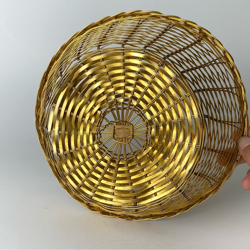 Gold Woven Basket